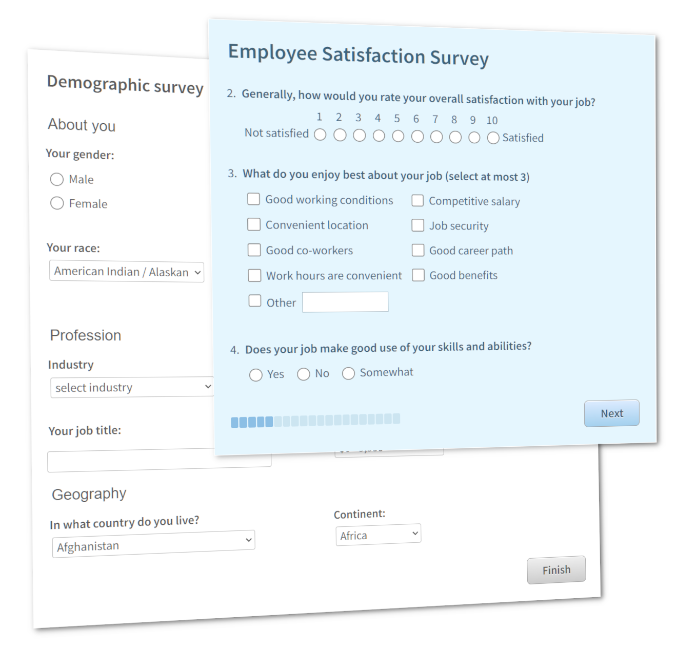 Opinio survey builder