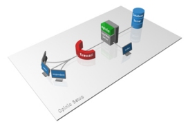 Basic survey setup diagram