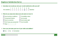 Employee satisfaction survey sample