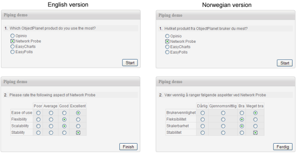 Translation interface